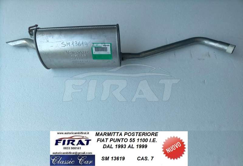 MARMITTA FIAT PUNTO 55 1100 IE 93 - 99 POST. (13619)